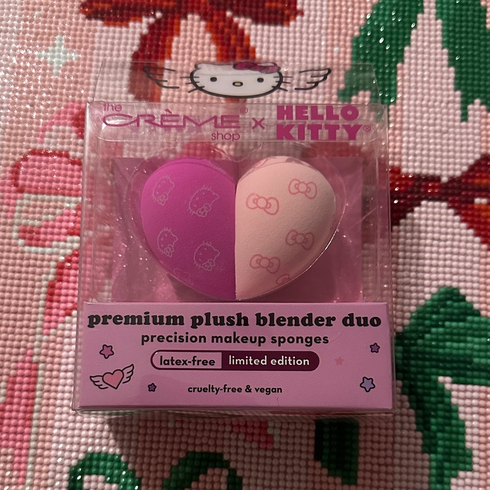 The Crème Shop x Hello Kitty Premium Plush Blender Duo - Pink & Cream